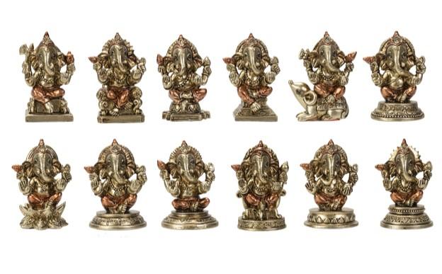 Small Gold Ganesh Figurine