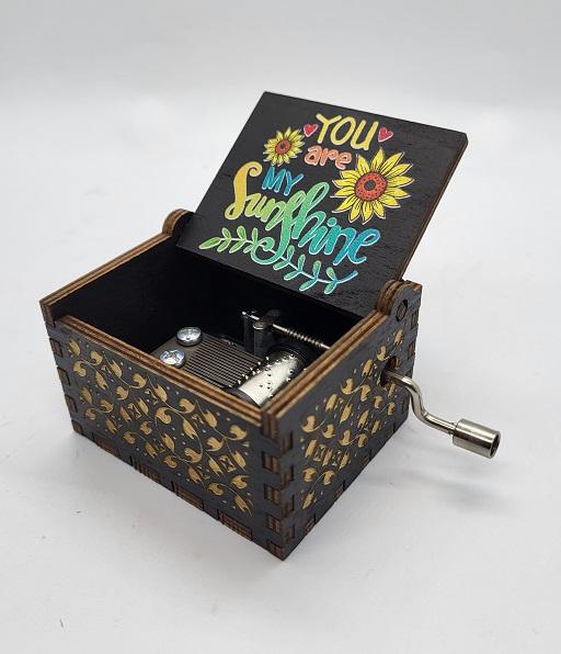 Music Box, Wood in Assorted Colors and Musical Sounds