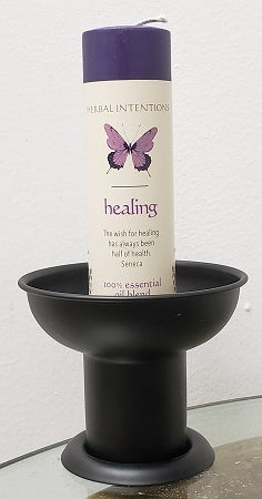 Candle Pillar, Herbal Intentions 7"