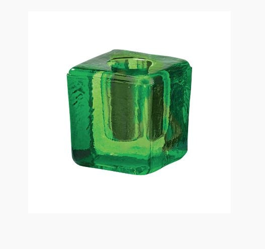 Candle Holder, Cube Mini Glass - ForHeavenSake